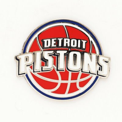DETROIT PISTONS OFFICIAL LOGO LAPEL PIN
