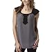 Merona® Collection Women's Charleston Top - Grey/Ebony - Large