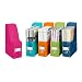 Whitmor 6754-372-5 Plastic Magazine Organizers, Set of 5, Assorted colors