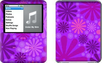 Purple Punch Design Protective Decal Skin Sticker for Apple iPod nano 3G (3rd Generation) 4GB/ 8GB Player