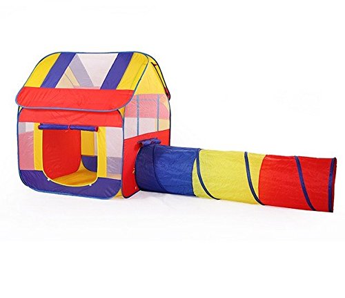 YIMAN Popup Play Tent Children's Game House with Tunnel for Indoor/Outdoor