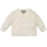 cable-knit sweater(milk 3-6mos)