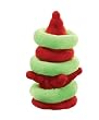 Dog Toy - Grriggles Merry Puzzler Plush Hydrant with Removable Rings - Red
