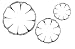 Flower Cutters, Set of 3, Made of Heavy Duty Stainless Steel