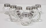 Package of 9 Small Glass Favor Jars with Lids