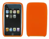 2nd Generation Ultra Thick 1mm Premium Silicone Skin Case Cover with Screen Protector for iPod Touch 8gb 16gb 32gb MP3 Player + Bonus Young Micro Shoe Silicone Skin Pouch compatible with Nike+ Sensor - 6 Color Options, 2nd Gen Orange