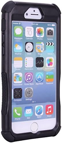 iPhone 6 Case - True Color® 3 Layers Heavy Duty Rugged Real Tree Maple Camo Hard + Soft Case Cover + Stand + Stylus + Screen Protector - Black