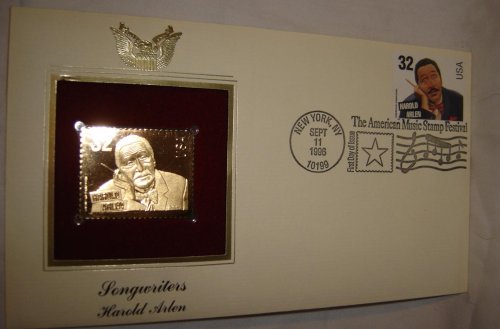 Gold Replica Stamp The American Music Stamp Festival Harold Arlen