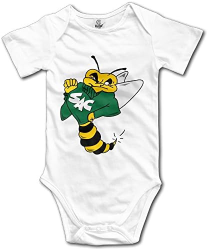 HYRONE Sacramento State Cartoon Bee Baby Bodysuit Long Sleeve Climbing Clothes Size 24 Months White