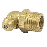 uxcell グリースニップル　10.6 x 11 x 19mm　ブラストーン　90°　オス系