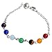 JOVIVI® 7 Chakra Stone Bracelet Crystal Reiki Healing Balancing- Pack of 2pc