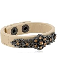 Jessica Simpson Winter Solstice Cream Bracelet, 8"