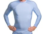 Men's UV Rash Guard Shirt - L/S Carolina Blue