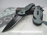 Tac Force Assisted Opening Rescue Glass Breaker Zombie Hunter Design Hunting Camping Tatical Pocket Knife