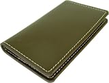 Baekgaard Leather Brights Tobacco Brown Card holder for business cards or credit cards