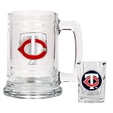 Minnesota Twins Beer Mug And Shot Glass Boilermaker Set