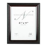 Nu-Dell Executive Document Frame Unbreakable Plastic 8-1/2 X 11 Black/Mahog ....