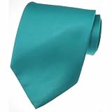 New Mens Solid Color Teal Green Necktie Neck Tie