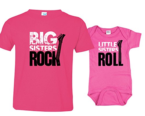 Sibling Shirts Set for Sisters and Brothers, Includes Big Brothers Rock