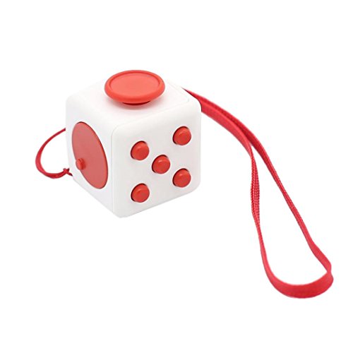 OVERMAL Fun 6 Sided Fidget Cube Dice Anxiety Attention Stress Relief Xmas Adults Toy