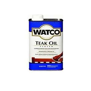 WATCO 67131 Teak Oil Finish & One-Step Protection for Exterior Wood
