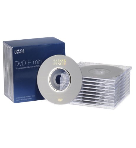 10 Pack DVD-R Mini Recordable Discs