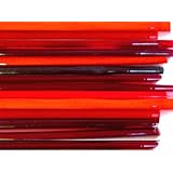 Devardi Glass Lampwork, Beadmaking Glass Rods, COE 104 Mixed Reds 1 Lb