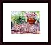 The Cornerstone by Marilyn Wolfe 11.00X10.00 Framed with Black Wood Frame