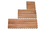 Outdoor Living : VIFAH V358 FSC Eucalyptus Plank Deck Tiles, 20-Pack