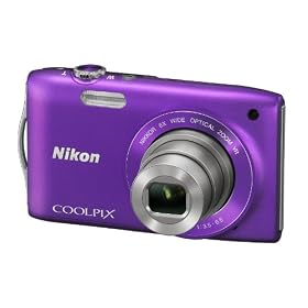 Nikon Coolpix S3300 Digital Camera - Purple (16Mp, 6X Optical Zoom) 2.7 Inch Lcd