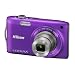Nikon Coolpix S3300 Digitalkamera (16 Megapixel, 6-fach opt. Zoom, 6,7 cm (2,7 Zoll) Display, bildstabilisiert) violett