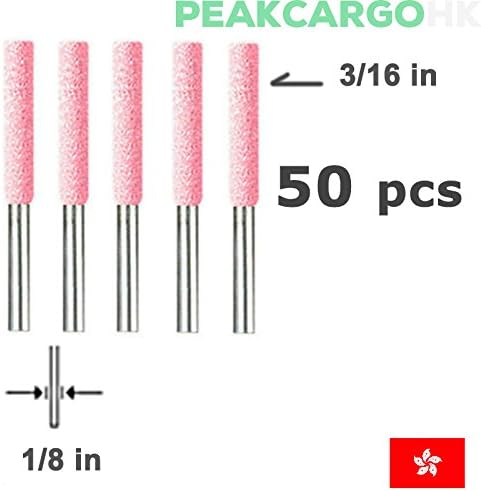 50-pcs 3/16" Chainsaw Grinding Sharpening Stones Abrasive Cylinder DREMEL PROXXON 454 ROTARY