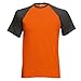 Fruit Of The Loom Mens Short Sleeve Baseball T-Shirt