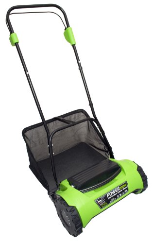 CEL CY1 POWERmow 16-Inch 24-Volt 7 amp Cordless Electric Reel Lawn Mower with Grass Bag