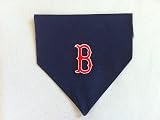 Boston Red Sox Over the Collar Dog Scarf Small Navy