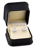 14K Gold Round White Akoya High Luster Cultured Pearl Leverback Earrings - AAA Quality
