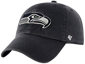 NFL Seattle Seahawks Clean Up Adjustable Hat, Navy, One Size Fits All Fits All