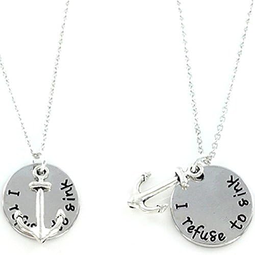 LA Style I Refuse To Sink Charm Necklace