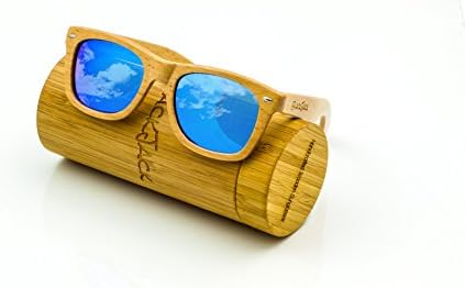 BlackJack "Union Square" Wood Wayfarer Sunglasses 55mm with Case