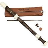 Aulos Aulos Classroom Recorder Alto 3 Piece English Woodgrain Finish A709Bw