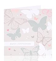 Butterfly Happy Anniversary Greetings Card