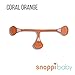 Snappi Cloth Diaper Fasteners - Pack of 5 (2 Orange, 2 Blue, 1 Purple) Bright Colors