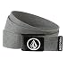 Volcom Men's Circle Stone Webbing Belt, Charcoal Heather, One Size