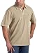 IZOD Men's Short Sleeved Rockwash Pigment Dye Pique Polo Shirt With Twill Collar
