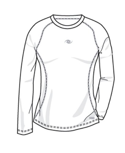 Lotto Sport Damen T-Shirt Long Sleeve Skin2, white, M, K3016 Preisvergleich
