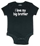 Riverstone Goods I Love My Big Brother Baby Infant Short Sleeve Bodysuit Creeper