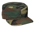 4540 Woodland Camouflage Adjustable Fatigue Cap