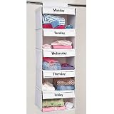 Days of the Week Closet Organizer
