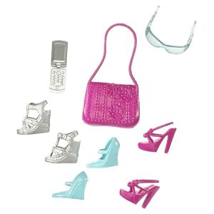 Barbie Fashion Doll Clothes - Shoes, Purse, Cell Phone and Sunglasses! by