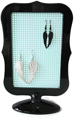 Earring Organizer, Black with Mint Screen